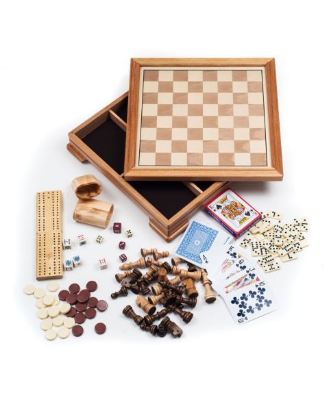 Детские настольные игры Trademark Global 7-In-1 Classic Board Game Set, Ages 3+