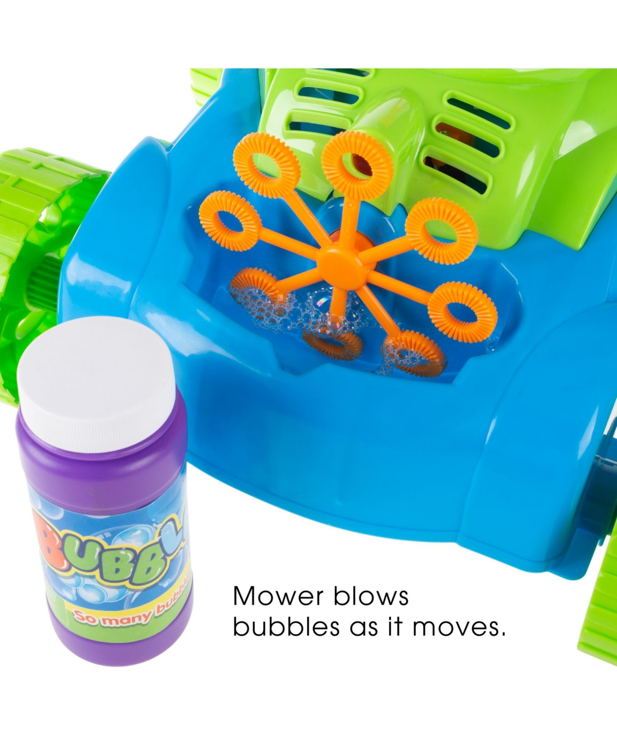 Trademark Global Hey Play Bubble Lawn Mower In Multi