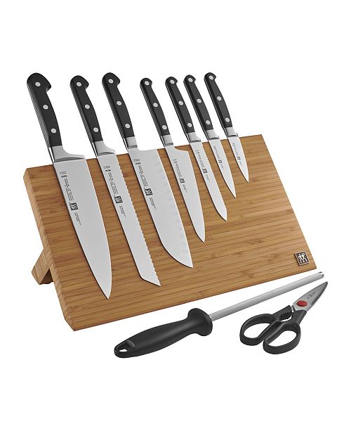 J.A. Henckels ZWILLING Professional S 10 Piece Knife Set with Bamboo