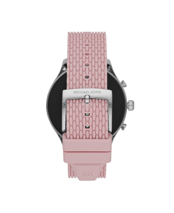 Michael Kors Women's Gen 5 Lexington Pink Silicone Smartwatch 44mm - Macy's