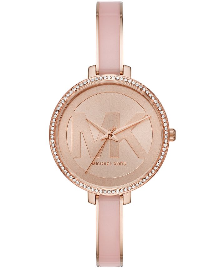 Michael Kors Women's Jaryn Three-Hand Rose Gold-Tone Stainless Steel Watch  36mm & Reviews - All Watches - Jewelry & Watches - Macy's
