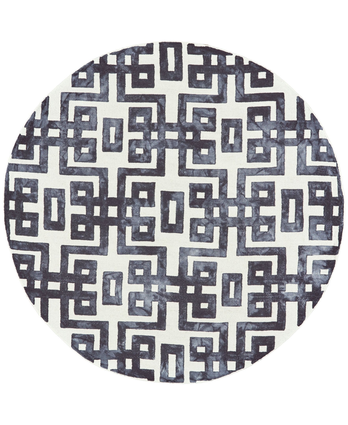 Feizy Rosa R8568 Slate 10' x 10' Round Rug - Noir