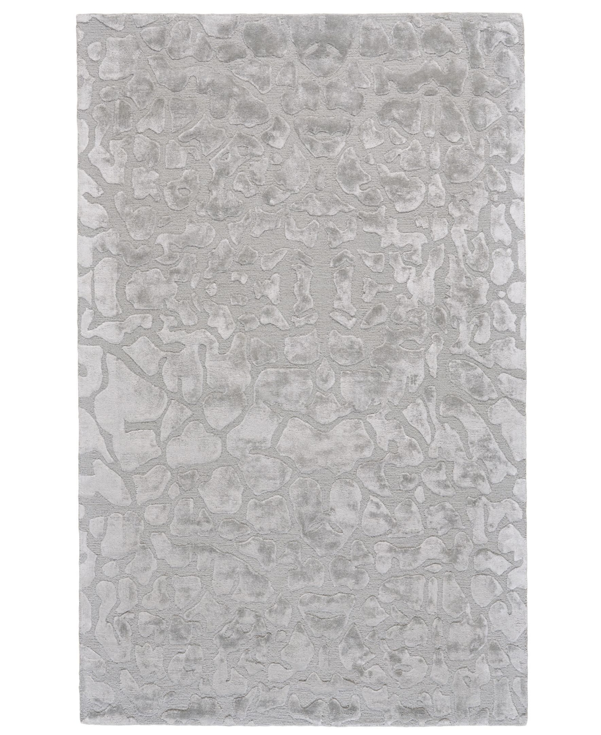 Feizy Laila R8629 Silver 3'6in x 5'6in Area Rug - Alloy