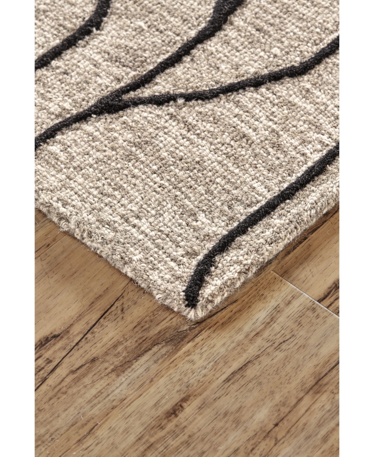 Feizy Enzo R8734Area Rug - Black