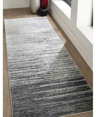 Micah R3337 Black 2'10" x 7'10" Runner Rug