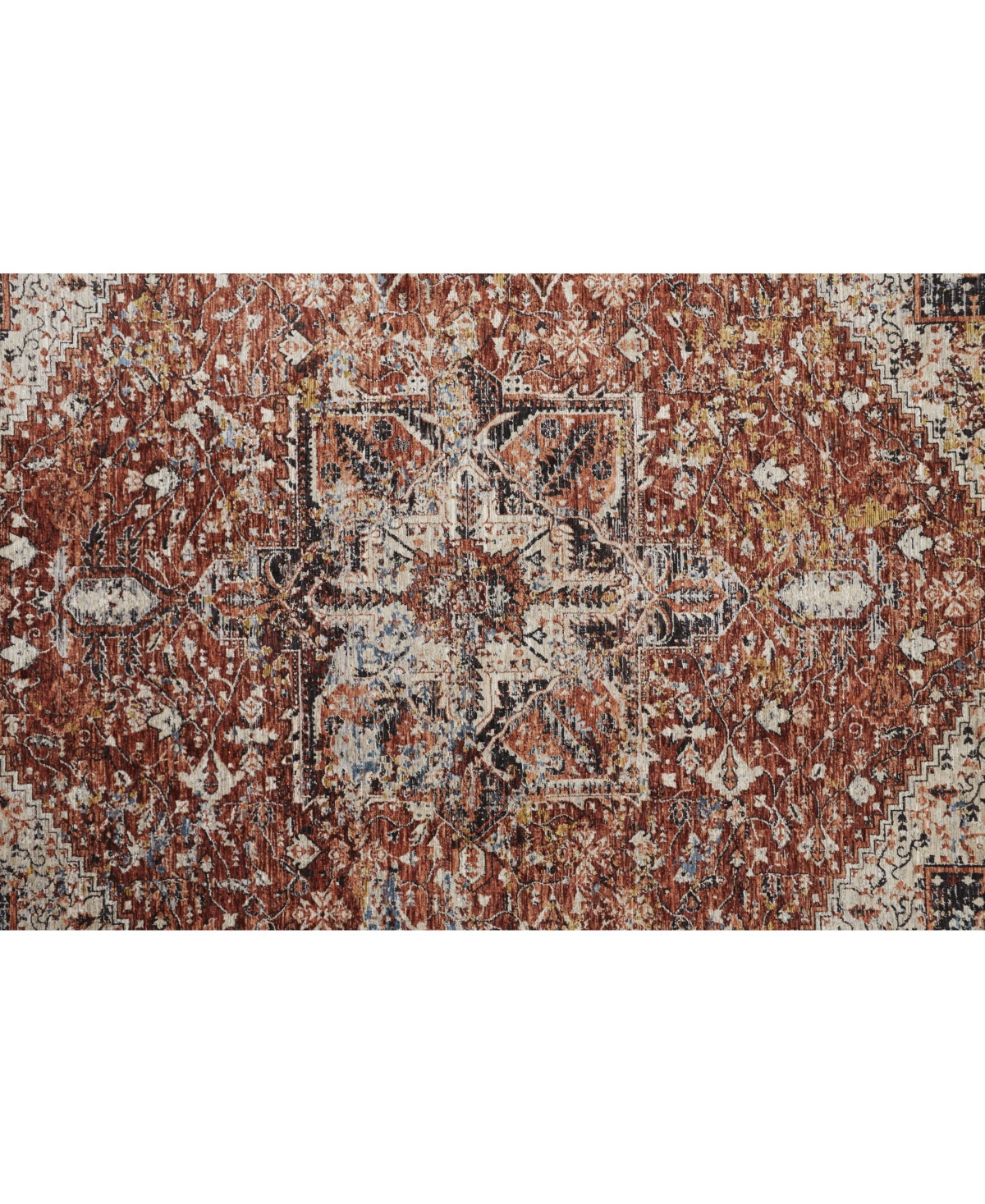 Feizy Caprio R3960 Rust 3'9" x 5'9" Area Rug