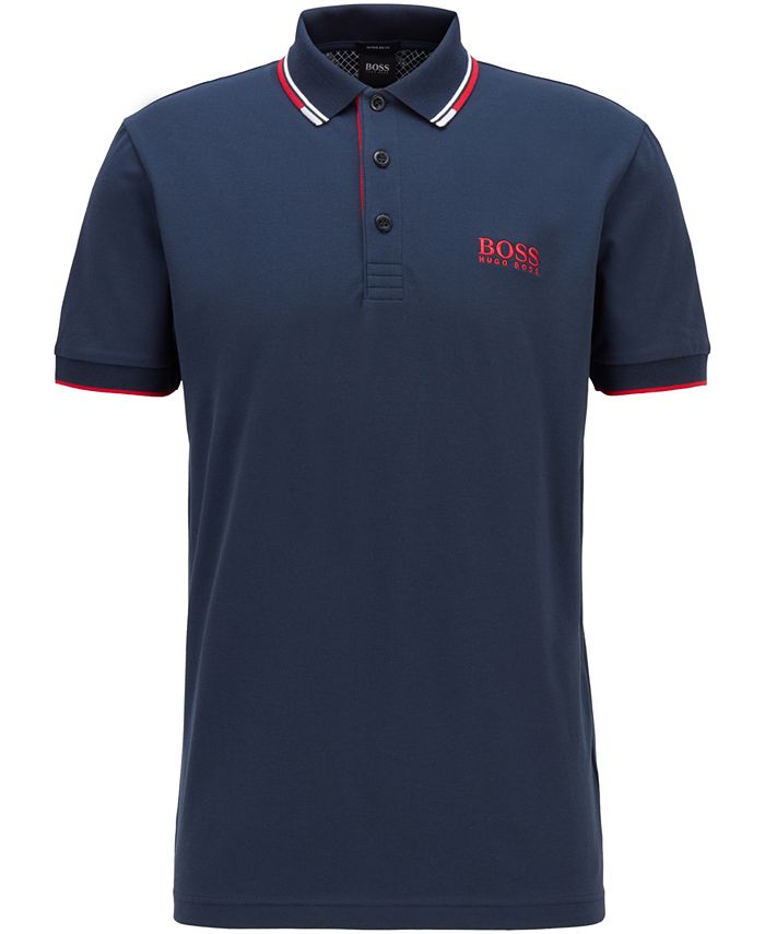 Hugo Boss BOSS Men's Paddy Pro Dark Blue Polo Shirt & Reviews - Hugo ...