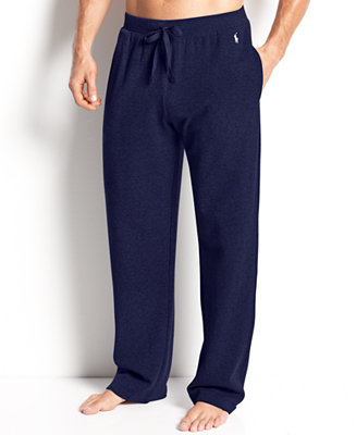Polo Ralph Lauren Men's Loungewear, Solid Thermal Pants - Pajamas ...