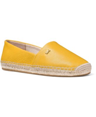 michael kors flats yellow