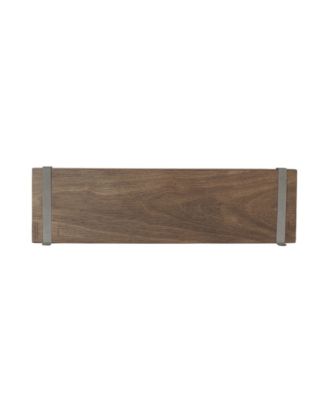 Vintage-like Living Wall Mount 5-Hook Wood Shelf