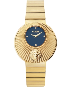 image of Versus by Versace Women-s Sempione Gold-Tone Stainless Steel Bracelet Watch 38mm