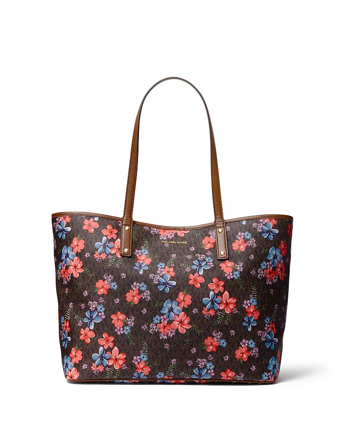 Michael Kors Carter Large Signature Floral Tote & Reviews - Handbags &  Accessories - Macy's