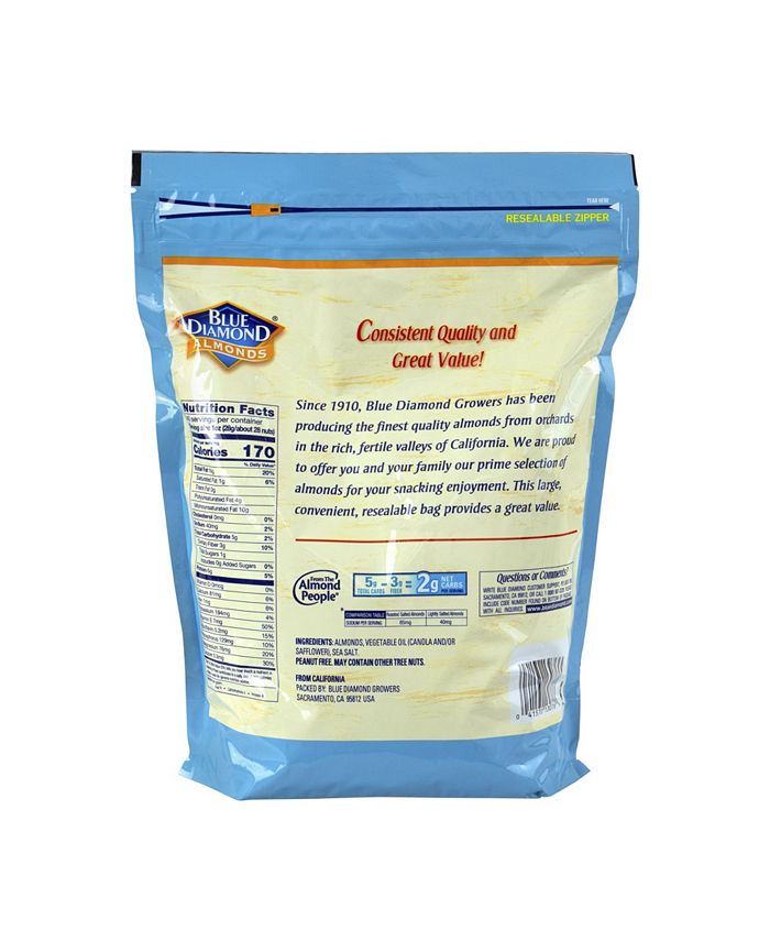 Blue Diamond Lightly Salted Almonds, 40 oz Macy's