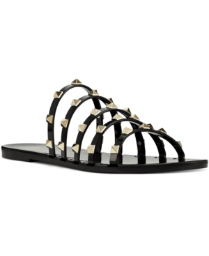 Nine West Women's Charli Flat Slide Jelly Sandals Women's Shoes