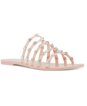 Nine West Women's Charli Flat Slide Jelly Sandals Women's Shoes