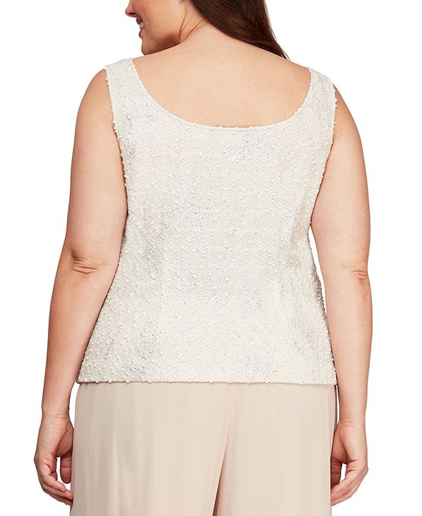 macys plus size evening separates