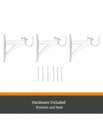 Kenney Fast Fit Easy Install Shania 5/8" Decorative Window Curtain Rod