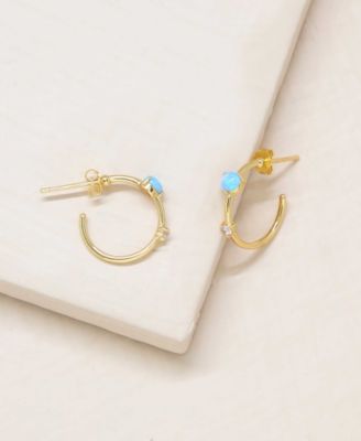 Kyocera Opal Huggie Hoops