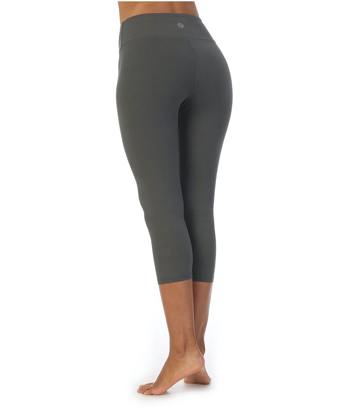 American Fitness Couture High Waist Three-Fourth Compression Leggings ...