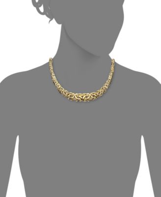 17 Byzantine Necklace in 14k Gold