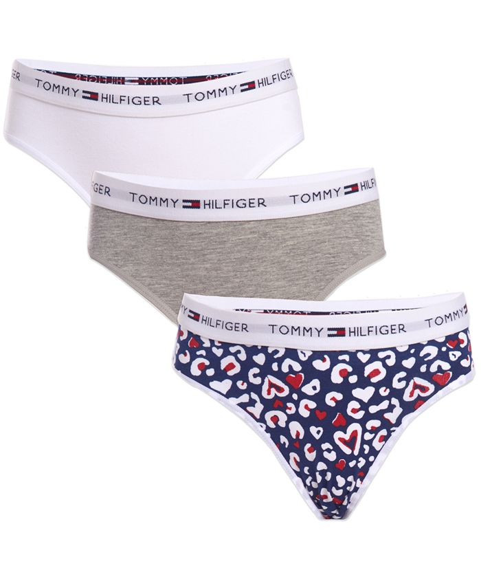 Tommy Hilfiger Girls 3-Pk. Cheetah Bikini Underwear - Macy's