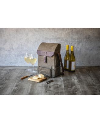Legacy&reg; by Picnic Time  2 Bottle Insulated Wine & Cheese Cooler with Cheese Board, Knife & Corkscrew