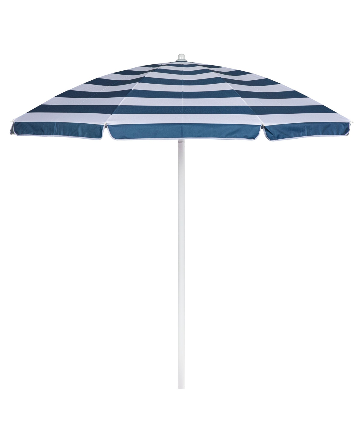 by Picnic Time 5.5 Ft. Portable Beach Umbrella - Blue  White Stripes
