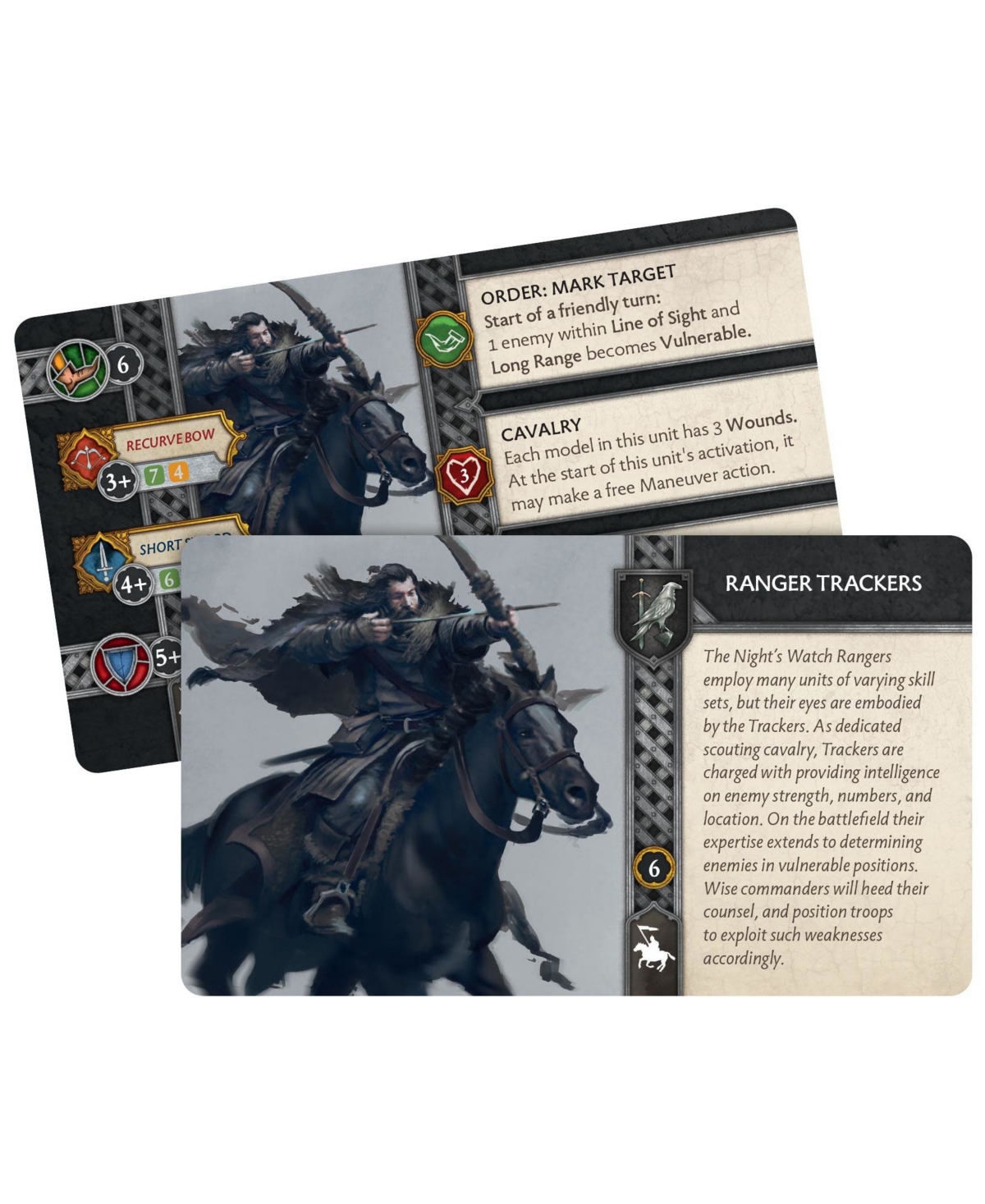 Asmodee Editions A Song Of Ice Fire Tabletop Miniatures Game- Night's Watch Ranger Trackers Expansion