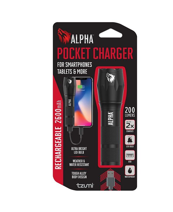 Tzumi Electronics 2600 mAh Pocket Juice Charger Flashlight & Reviews