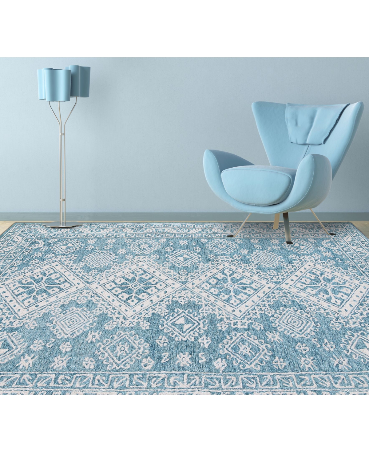 Amer Rugs Boston Bos-64Area Rug - Teal