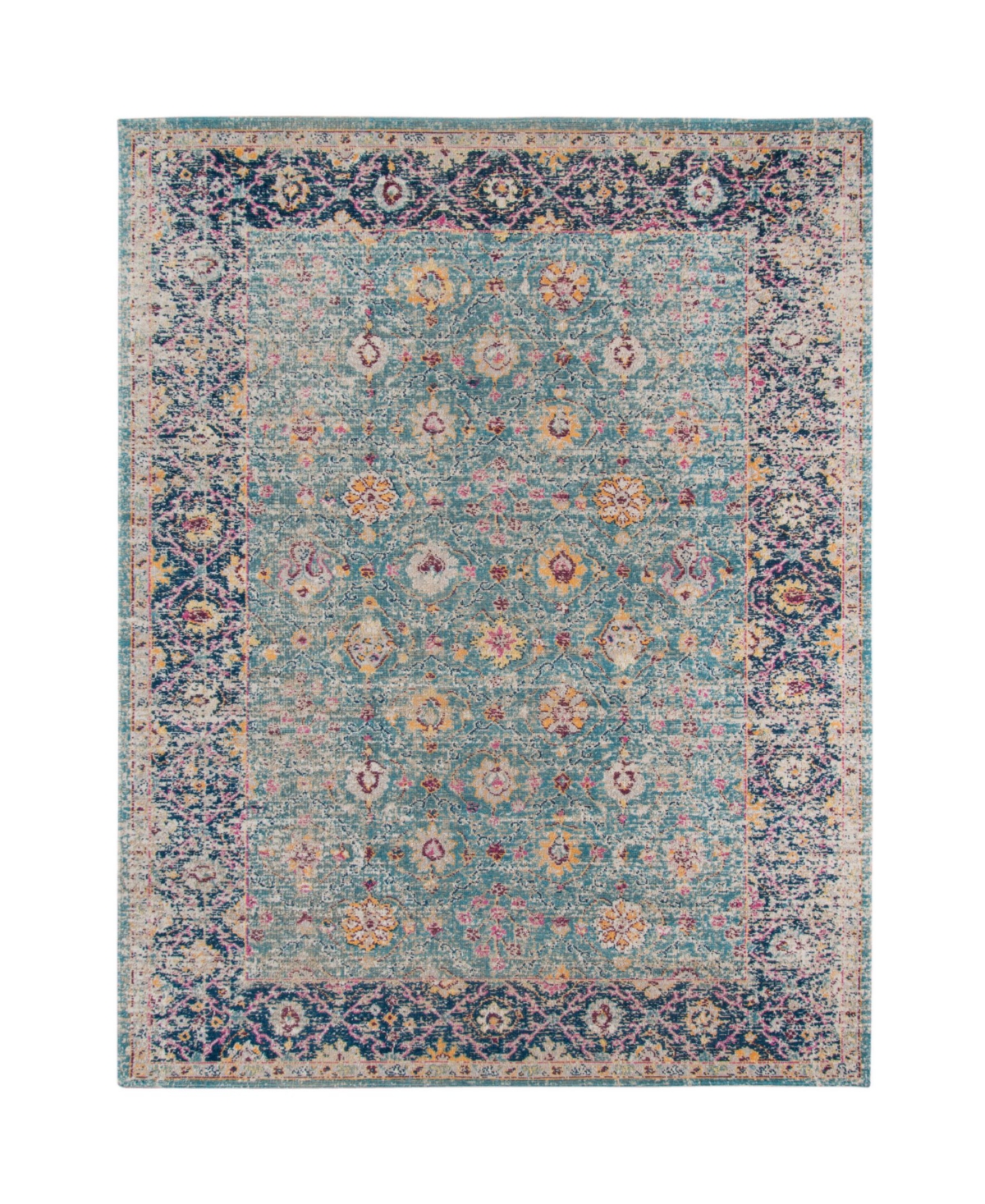 AMER RUGS ETERNAL ETE-28 TURQUOISE 5'7" X 7'6" AREA RUG