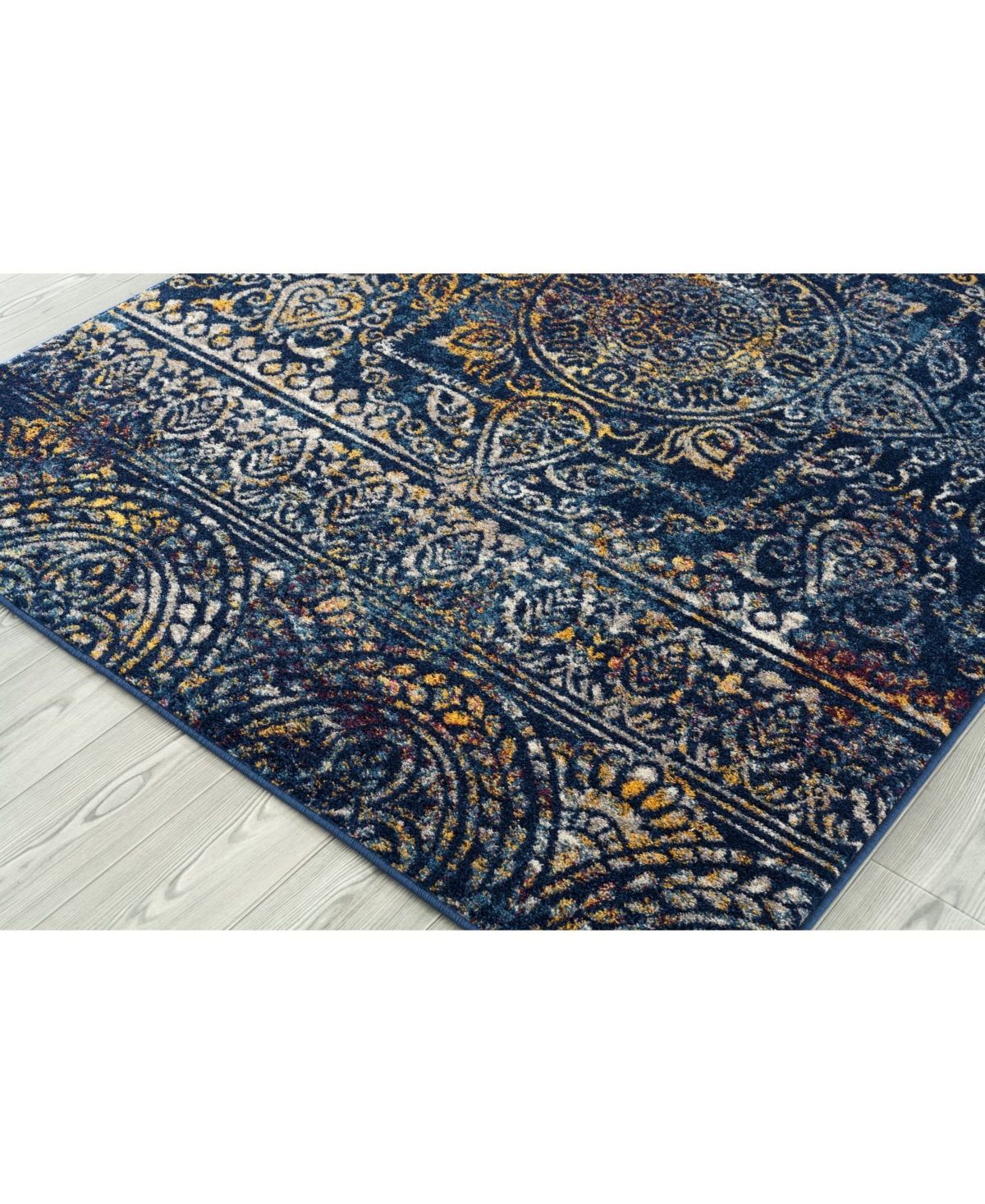 Closeout! Amer Rugs Manhattan Man-42 Blue Rug -Blue