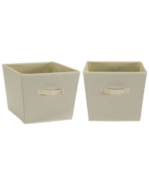 Household Essential Medium Storage Bins with Handles 2 Pack