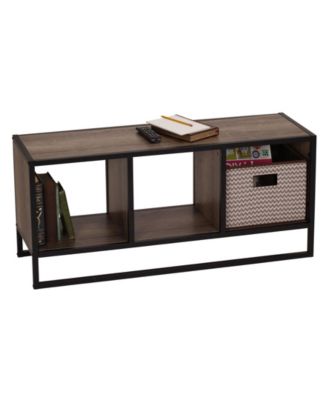 Household Essential Ashwood Open Cubby Coffee Table