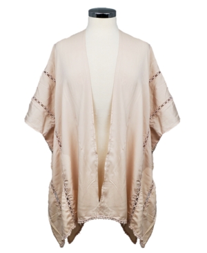 Marcus Adler Inset Lace Ruana