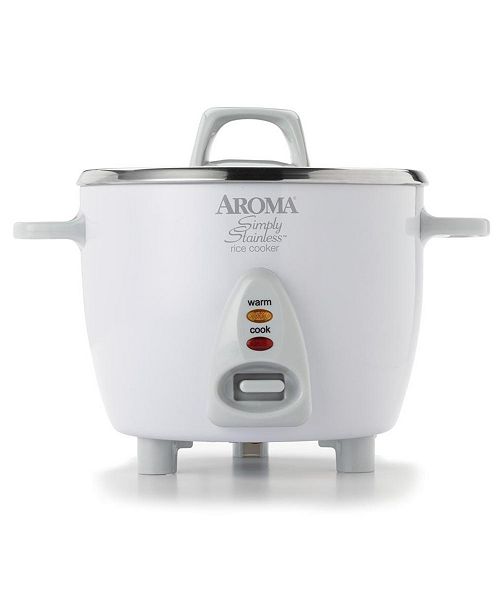 Aroma ARC-753SG Simply Stainless 6 Cup Cooked Rice Cooker & Reviews ...