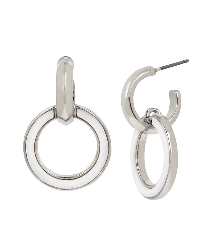 Kenneth cole hotsell silver hoop earrings