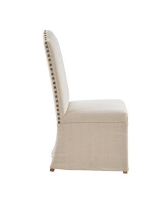 Madison Park Foster Farmhouse Upholstered  High Back Dining Chairs with Skirts. Set of 2