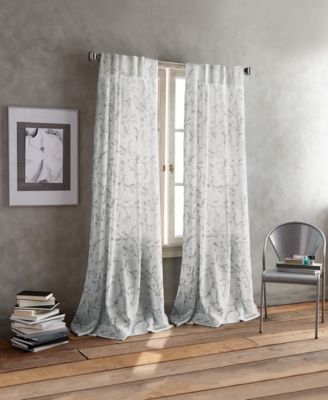 dkny sheer white curtains