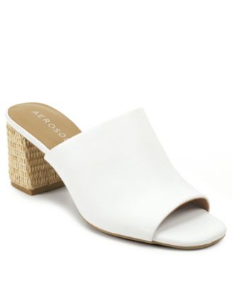 aerosoles white sandals