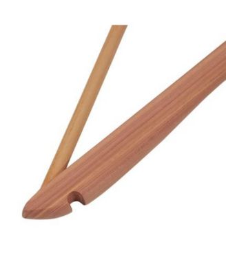 Slim Profile Cedar Hangers, Set of 16