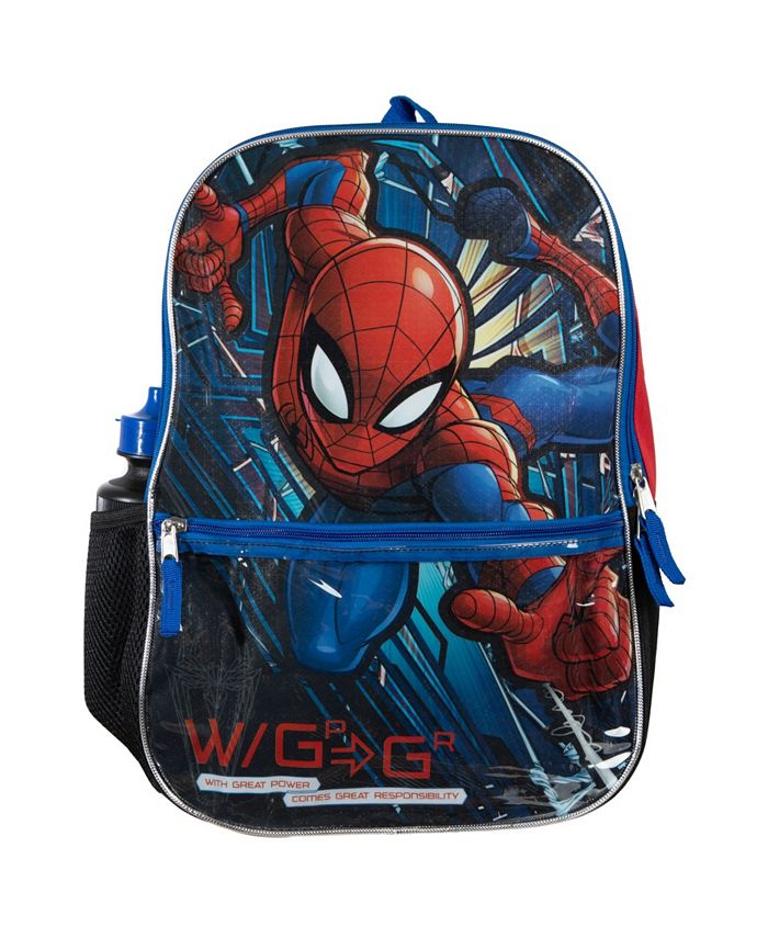 Bioworld Spiderman Backpack, 5 Piece Set - Macy's
