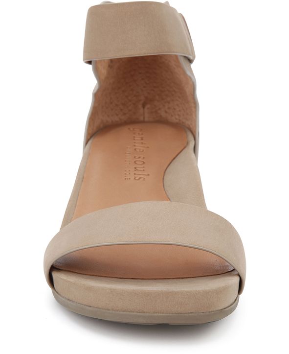 gentle souls judith leather wedge slides