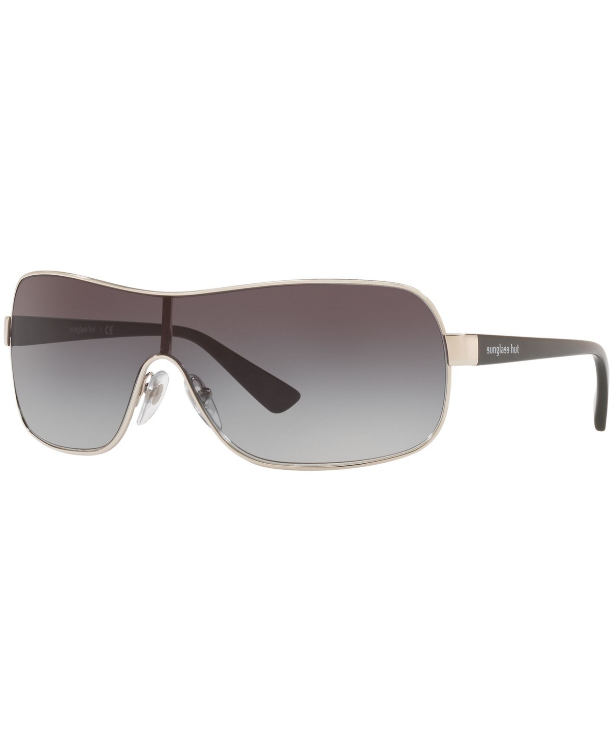 Sunglass Hut Collection Sunglasses, 0hu1008 In Shiny Silver,grey Gradient