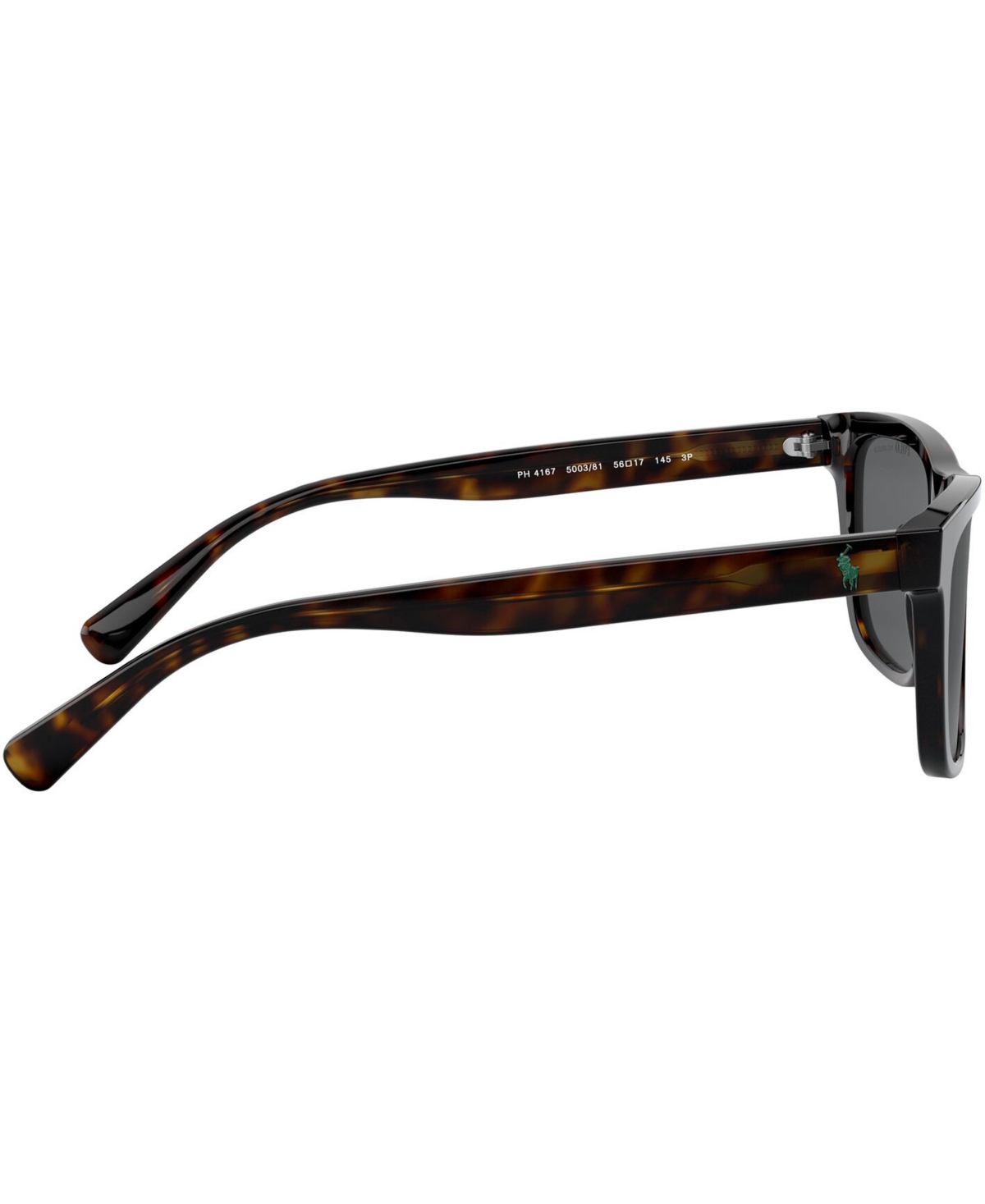 Polo Ralph Lauren Tortoiseshell-detail Square-frame Sunglasses In Dark Havana,polar Grey