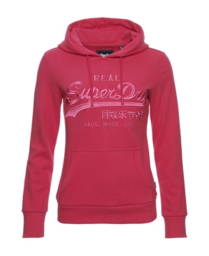 image of Superdry Vintage Logo Tonal Embroidered Hoodie
