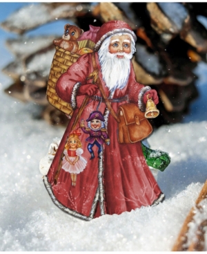 Designocracy Saint Nick Wooden Decor