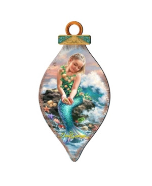 Designocracy By Dona Gelsinger Princess Of The Sea Ornament And Cone Ornament, Set Of 2 Each In Multi