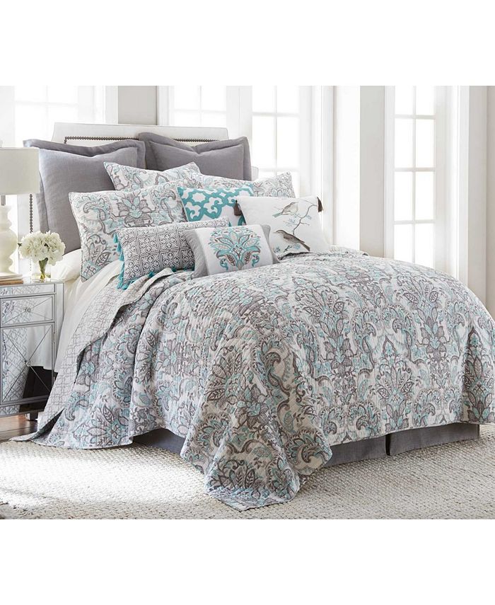Levtex Legacy Damask Reversible Twin Quilt Set & Reviews Home Macy's