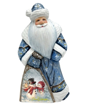 G.debrekht Woodcarved Hand Painted Snow Much In Love By Donna Gelsinger Figurine In Multi